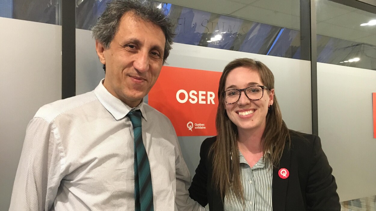 La candidate de Québec solidaire à Rimouski, Carol-Ann Kack, et le député de Mercier Amir Khadir. La candidate de Québec solidaire à Rimouski, Carol-Ann Kack, et le député de Mercier Amir Khadir.
