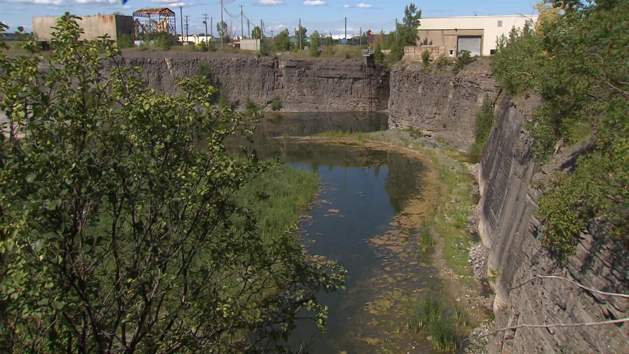 L'ancienne carrière Demix où sera construite l'usine de biométhanisation.
