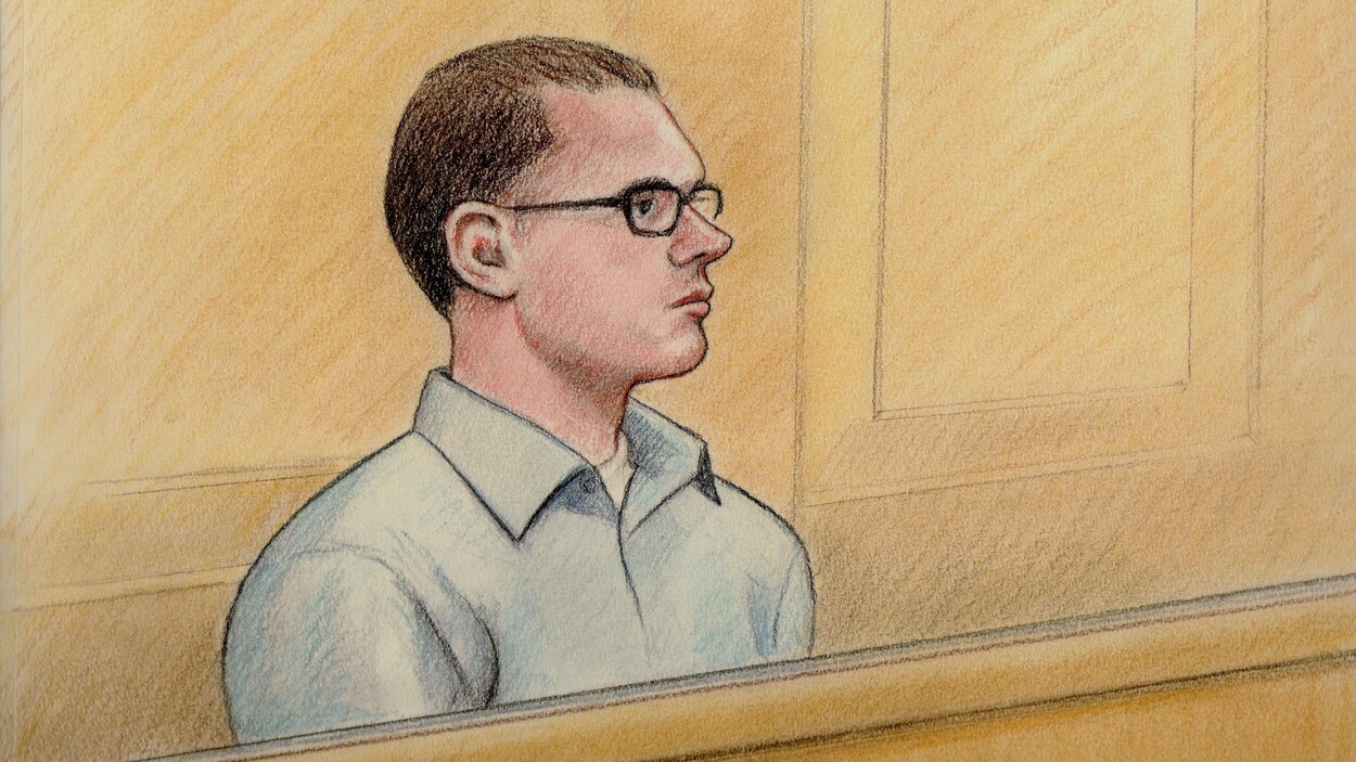 An accused in court.