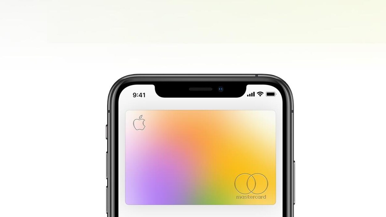 Une Carte Apple sur un écran d'iPhone.