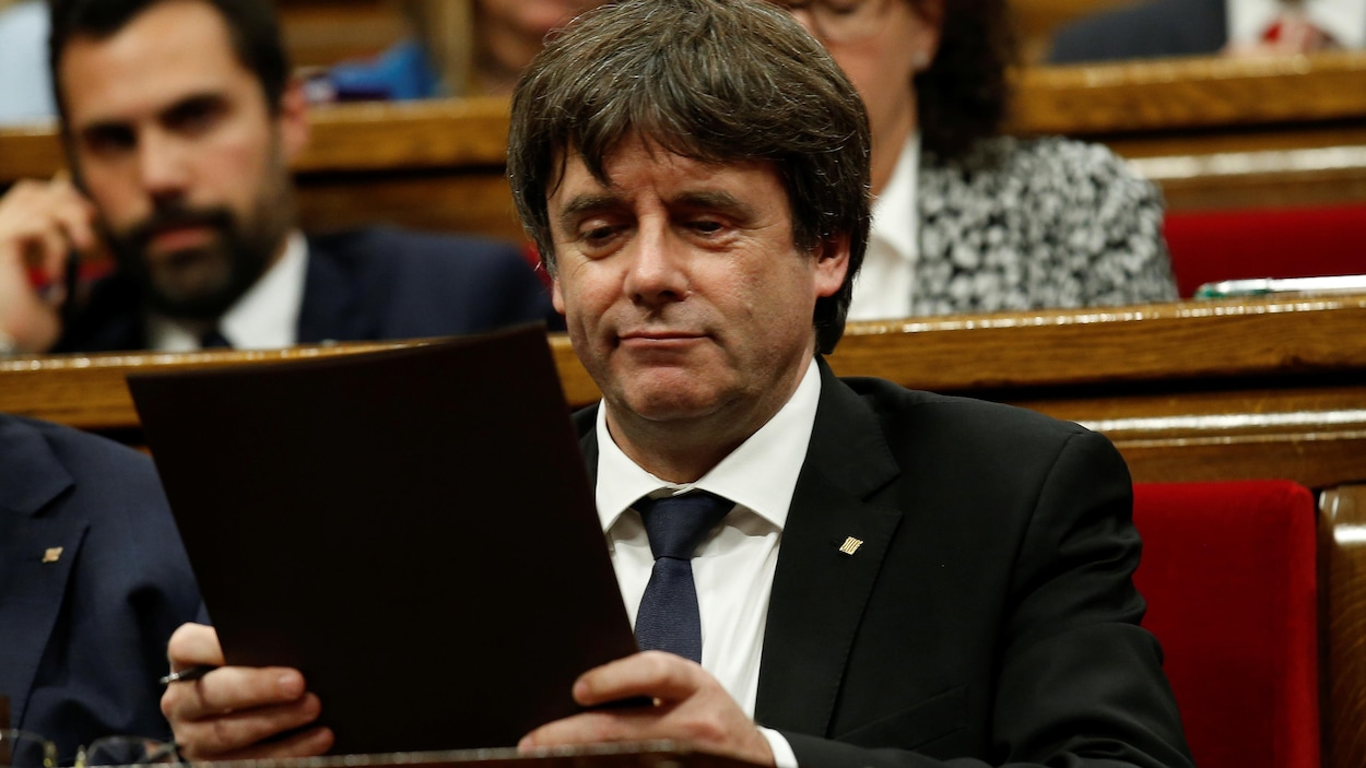 Le président indépendantiste catalan Carles Puigdemont Le président indépendantiste catalan Carles Puigdemont