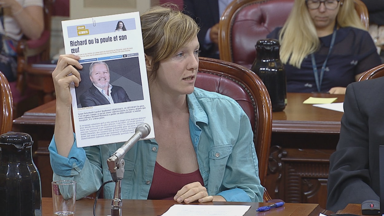 La députée de Taschereau, Catherine Dorion