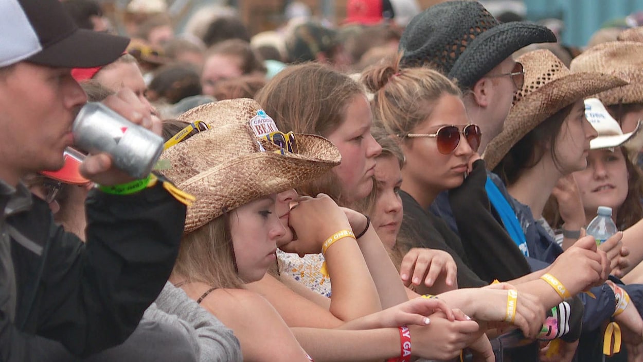 Des festivaliers.