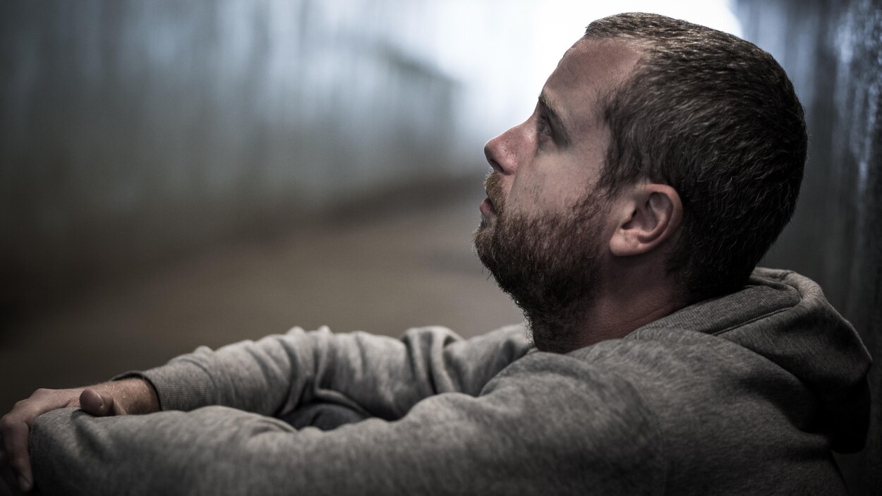 Un homme triste.
