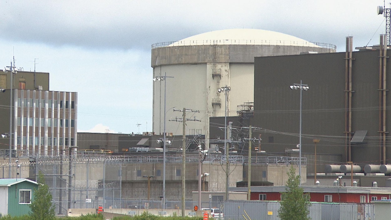 L'extérieur de la centrale.