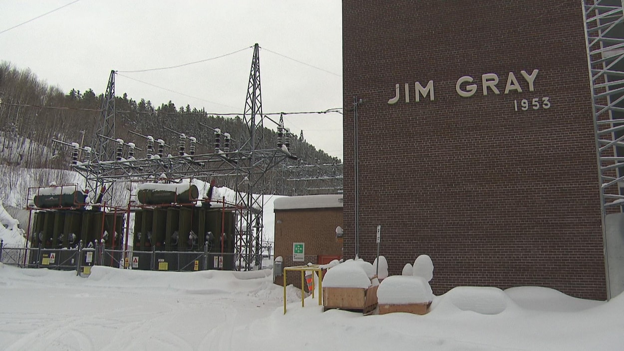 La centrale Jim-Gray en hiver