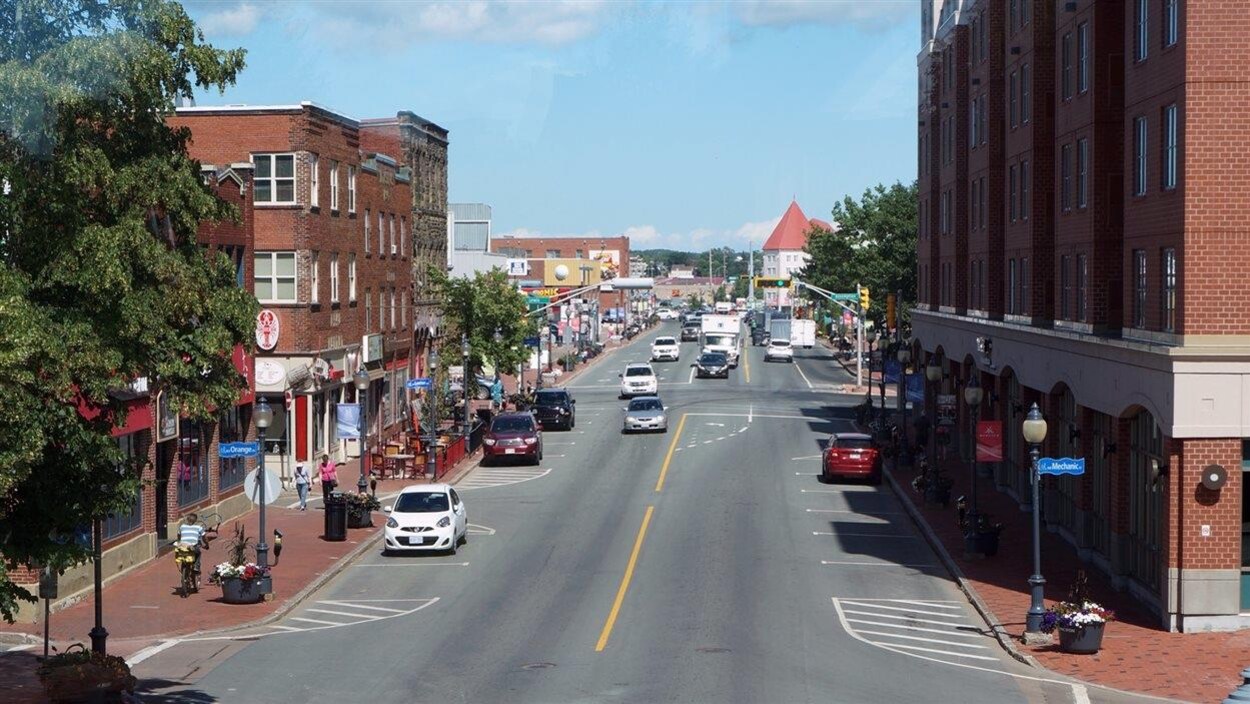 Le centre-ville de Moncton. Le centre-ville de Moncton.