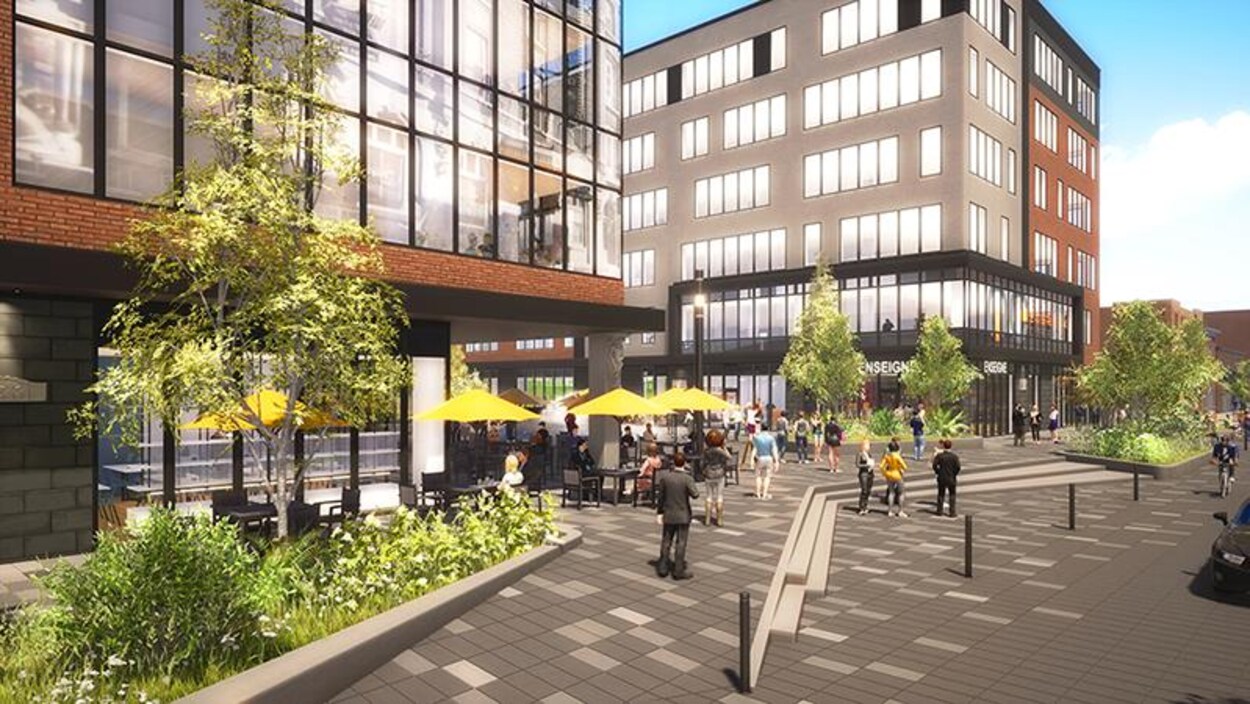 Une ébauche de ce que pourrait avoir l'air la rue Wellington Sud.