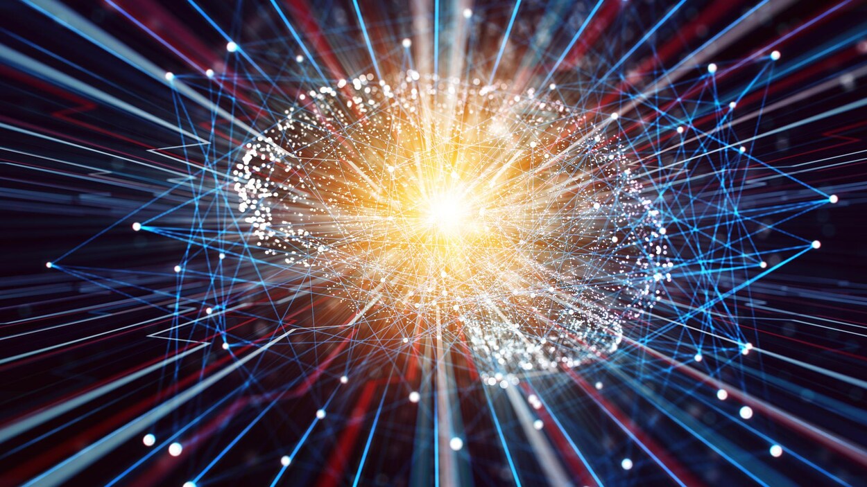 Illustration du concept d'intelligence artificielle. Illustration du concept d'intelligence artificielle.