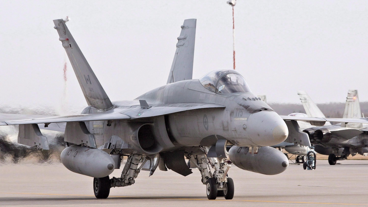 Un CF-18 des Forces armées canadiennes
