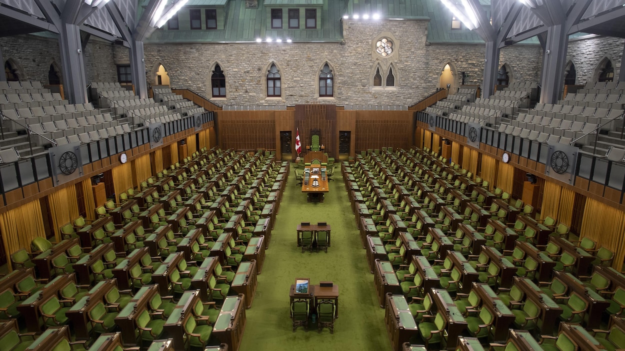 La Chambre des communes vide.