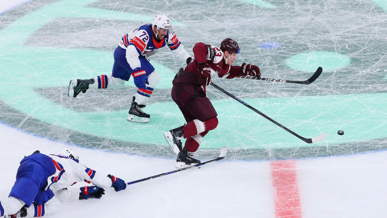 Les Lettons surprennent les Américains au mondial de hockey