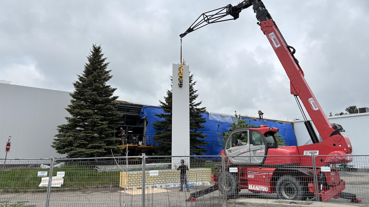 Visite de l’important chantier de l’aréna Jérôme-Cotnoir