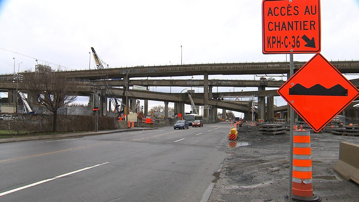 Le chantier de l'échangeur Turcot, à Montréal Le chantier de l'échangeur Turcot, à Montréal