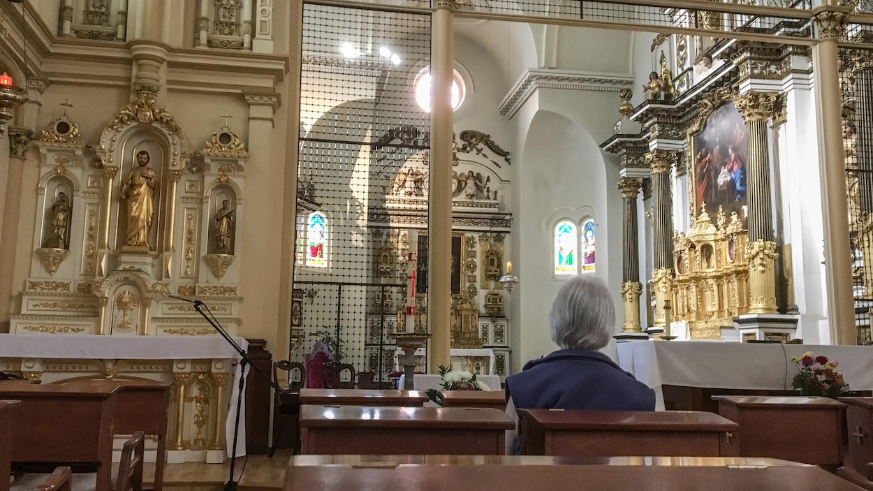 L’intérieur de la chapelle des Ursulines de Québec.