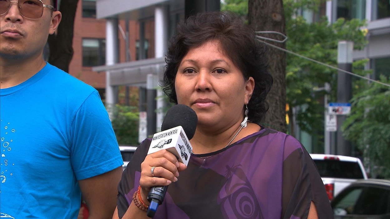 La militante autochtone Charlene Aleck La militante autochtone Charlene Aleck