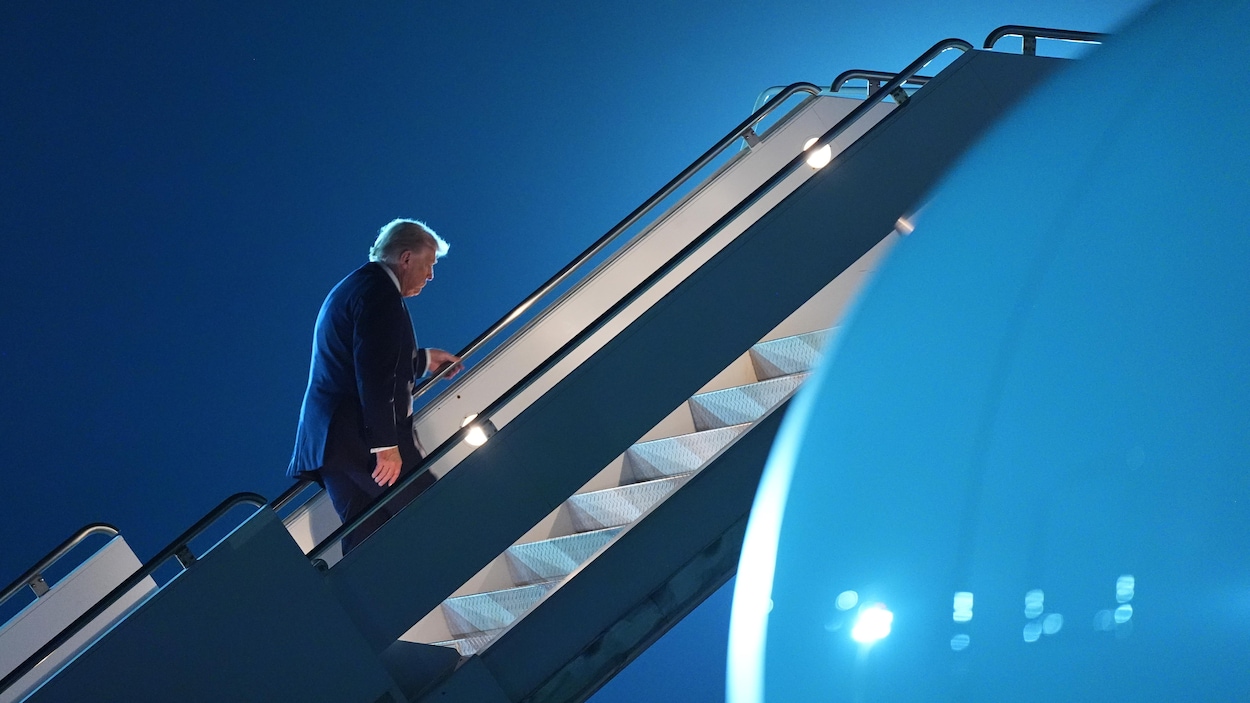 L’avion de Trump a fait demi-tour après « un problème électrique mineur »
