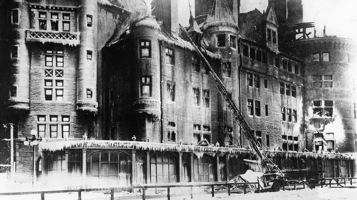 Il y a 100 ans, le Château Frontenac était ravagé par un incendie