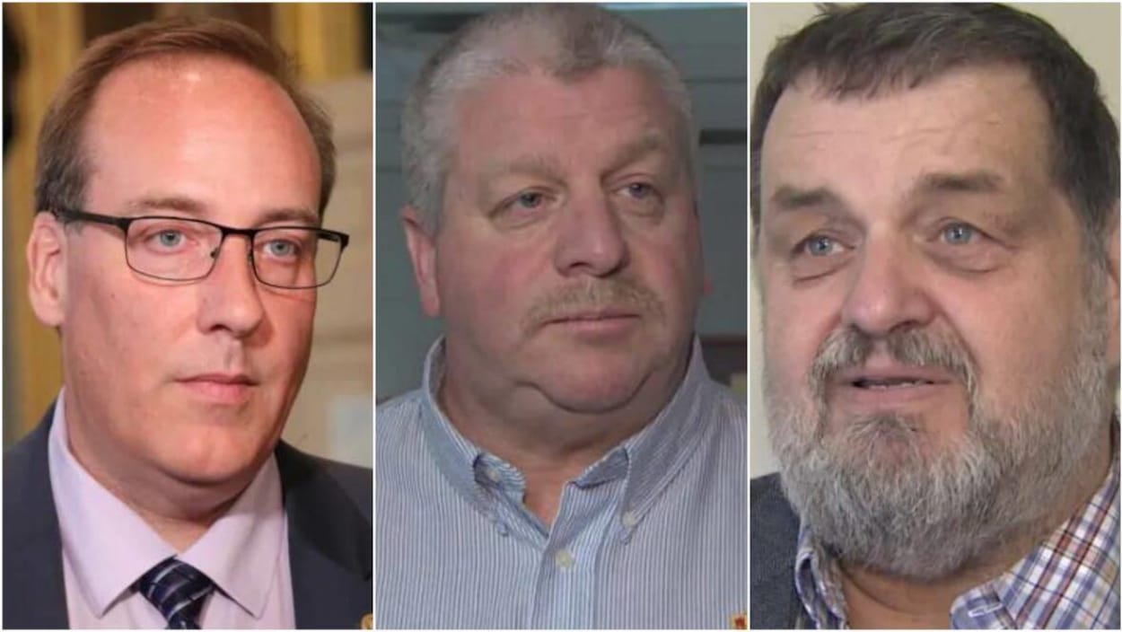 Chris d'Entremont, Eddie Orrell et Alfie MacLeod.