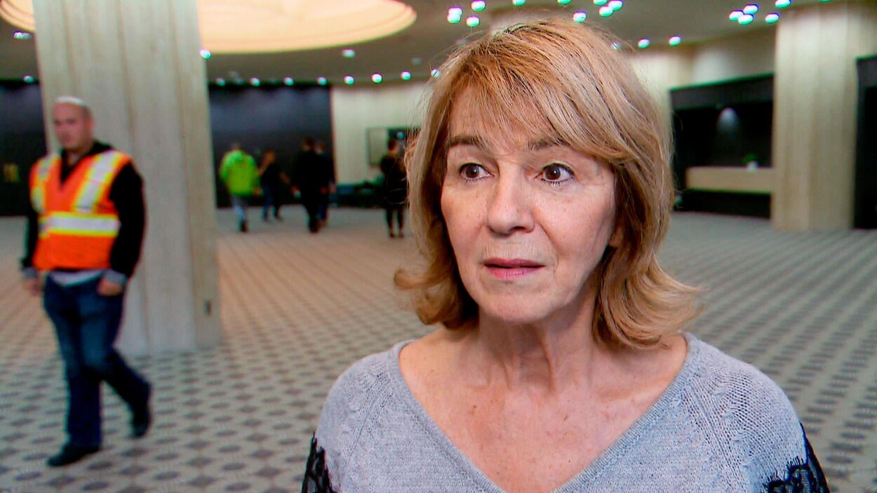La candidate bloquiste dans la circonscription de Québec, Christiane Gagnon, lors d'une entrevue