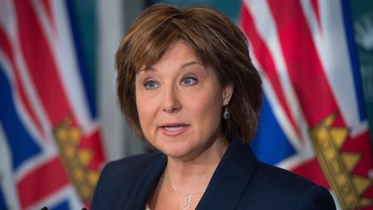 La première ministre de la Colombie-Britannique, Christy Clark La première ministre de la Colombie-Britannique, Christy Clark