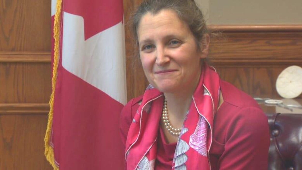 La ministre fédérale des Affaires intergouvernementales, Chrystia Freeland.