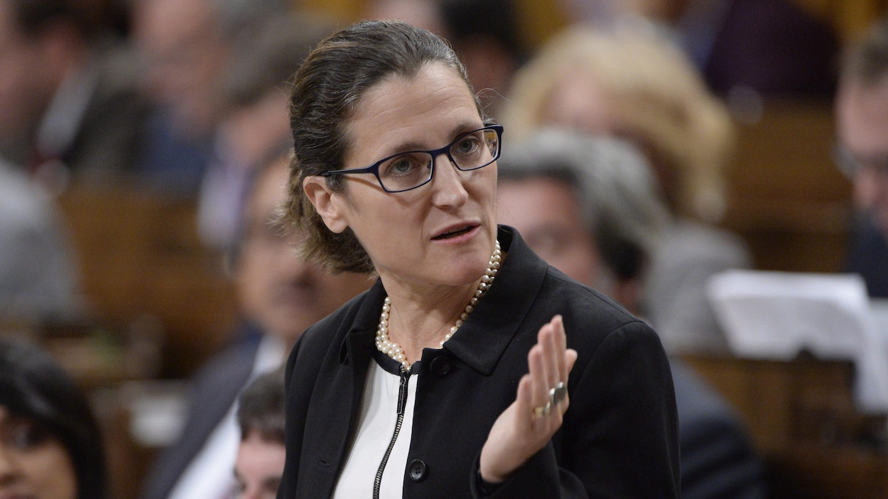 La ministre des Affaires étrangères du Canada, Chrystia Freeland La ministre des Affaires étrangères du Canada, Chrystia Freeland