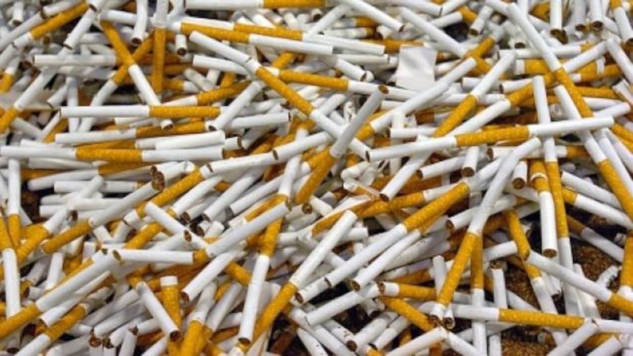 Des cigarettes de contrebande.
