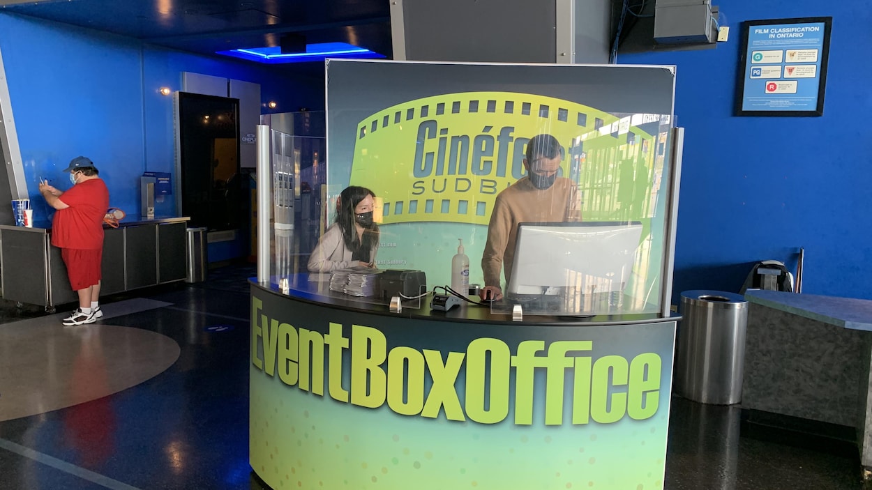 Le guichet du Cinéfest Sudbury.