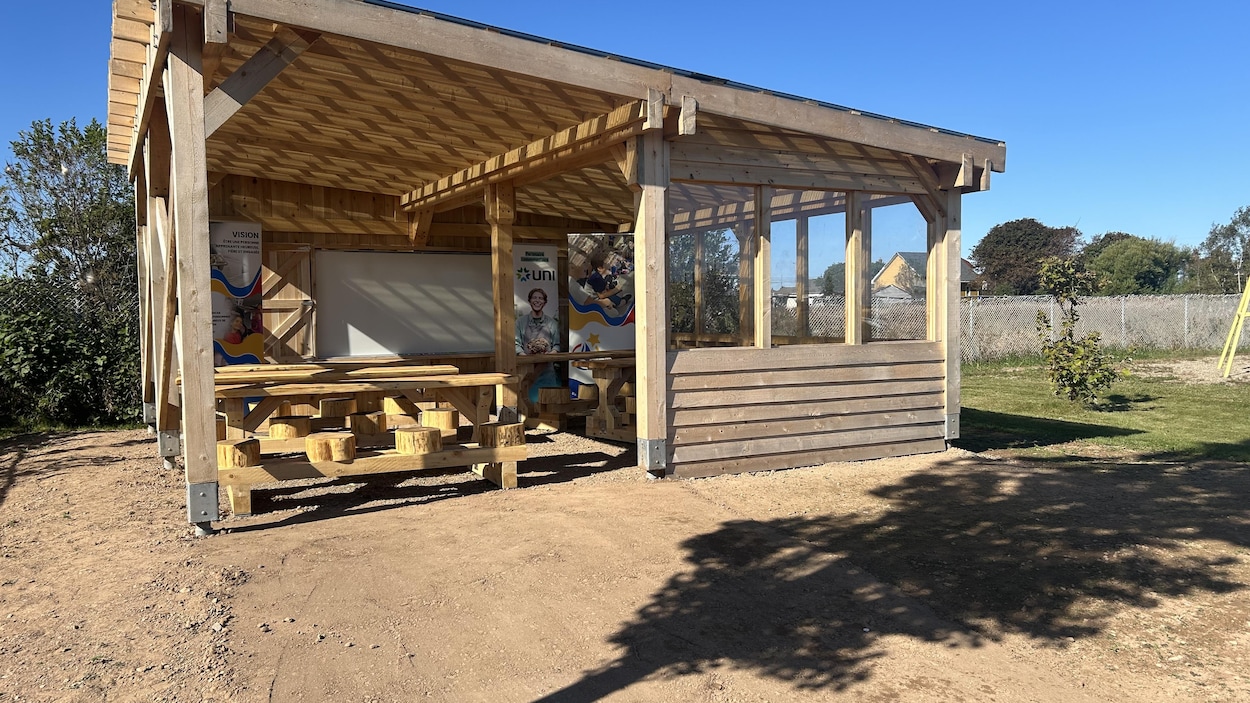 Une classe extérieure inaugurée à l’École Léandre-LeGresley à Grande-Anse