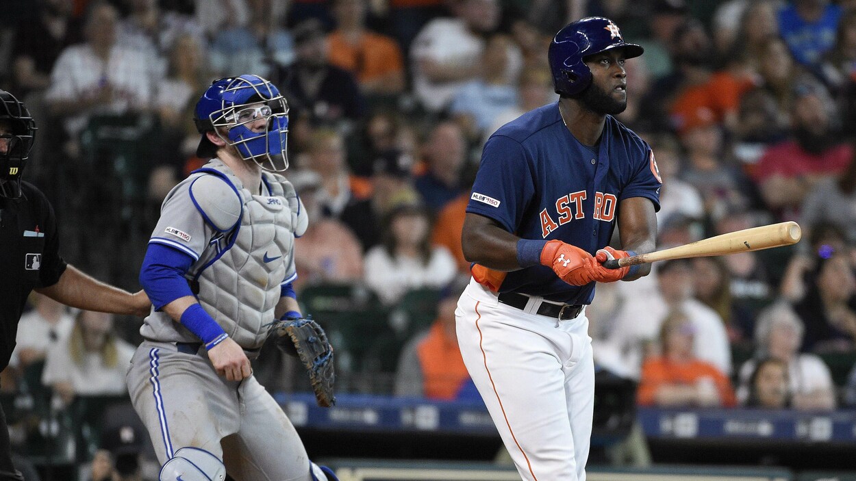Clayton Richard (à gauche) et Yordan Alvarez