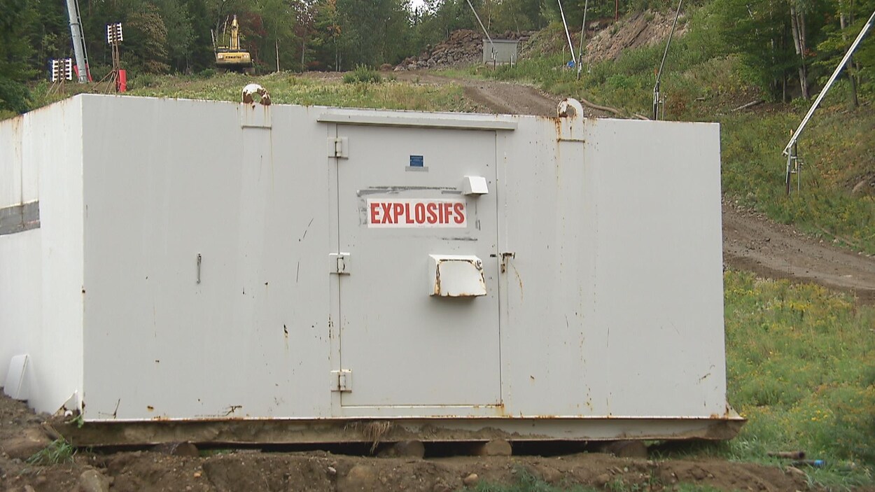 Un lieu d'entreposage d'explosifs au Massif de Charlevoix.