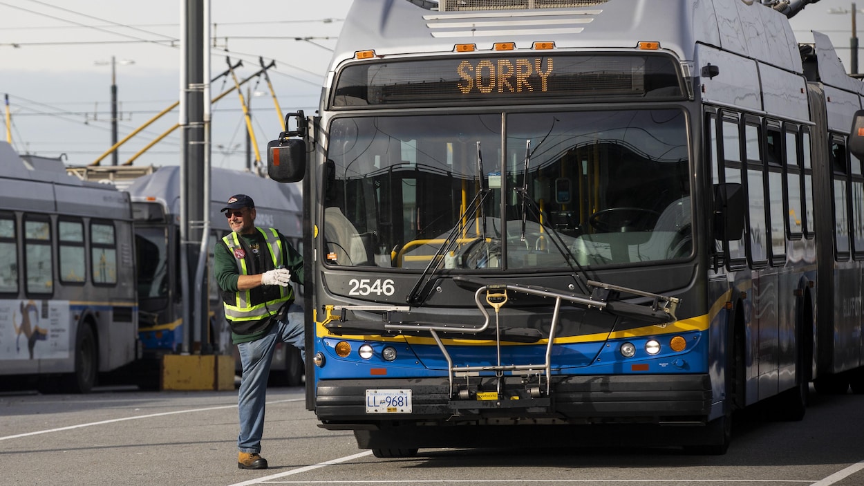 Un autobus de TransLink à Vancouver.