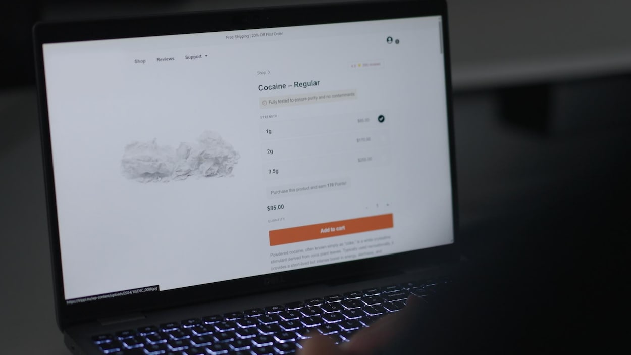 De la cocaïne annoncée sur Facebook, livrée à votre porte
