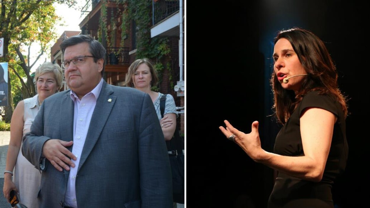 Denis Coderre (gauche) et Valérie Plante (droite) Denis Coderre (gauche) et Valérie Plante (droite)
