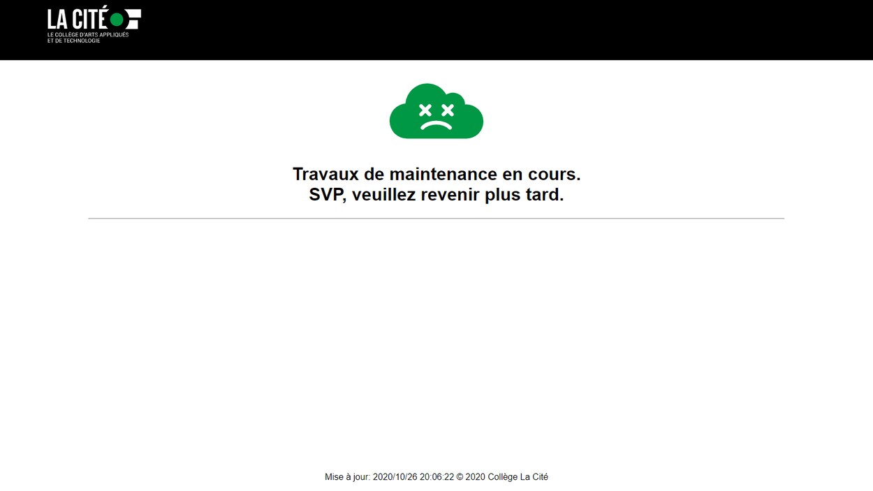 Une image d'erreur sur un site web.