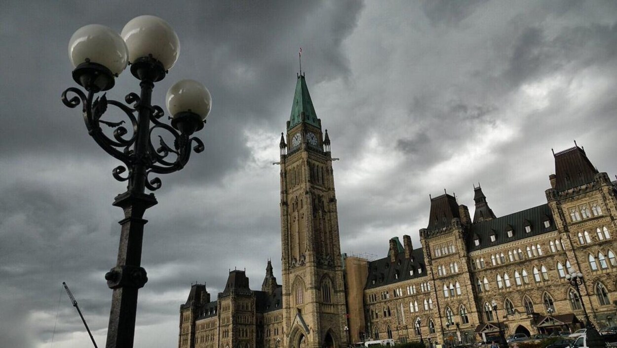 La colline du Parlement à Ottawa.