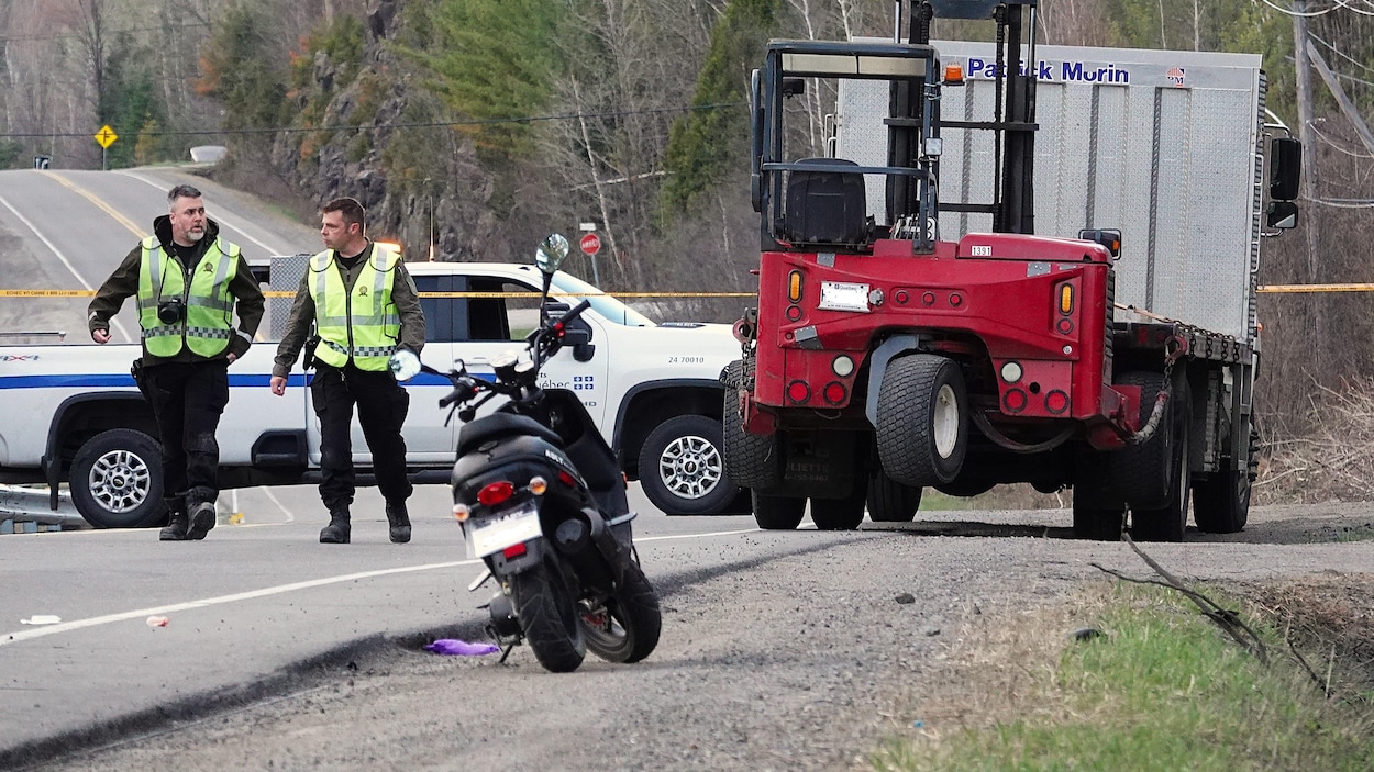 Collision entre un camion et un scooter : un mort et un blessé grave