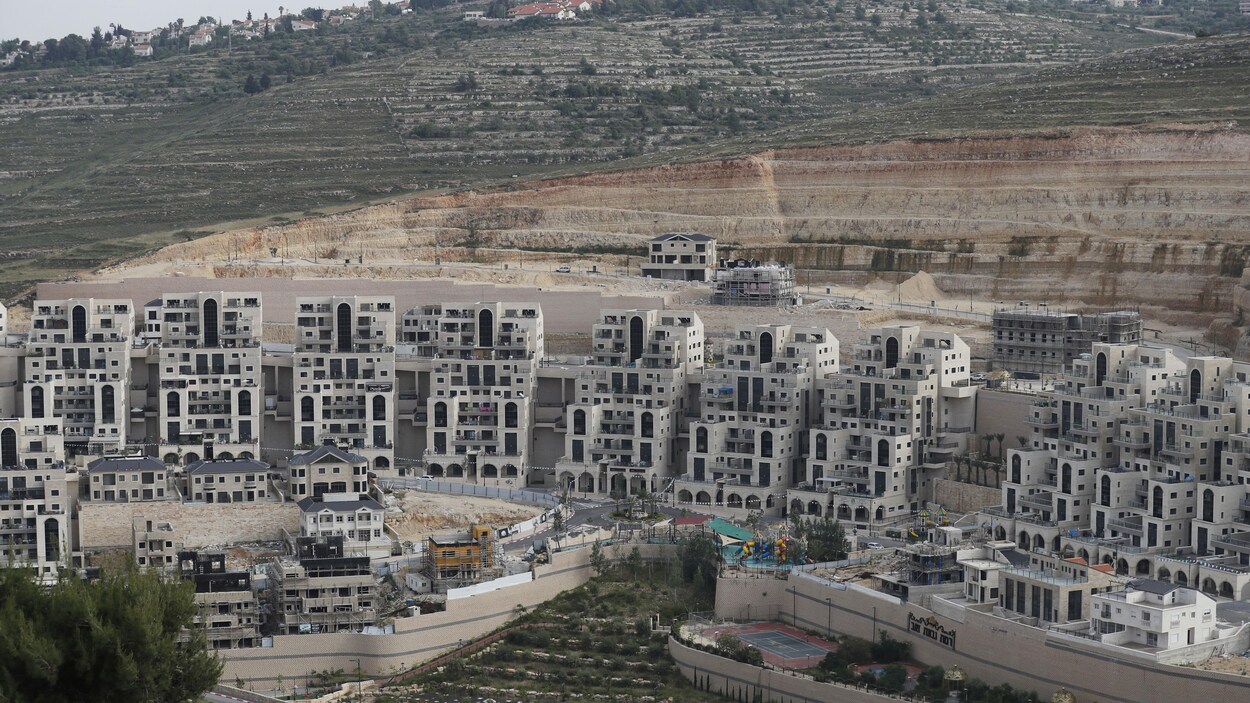 Vue en hauteur des colonies israéliennes.