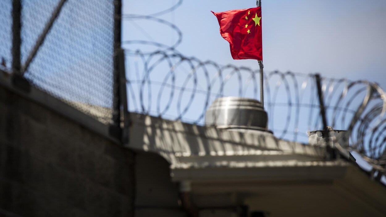 Une vue du consulat de Chine à Houston.