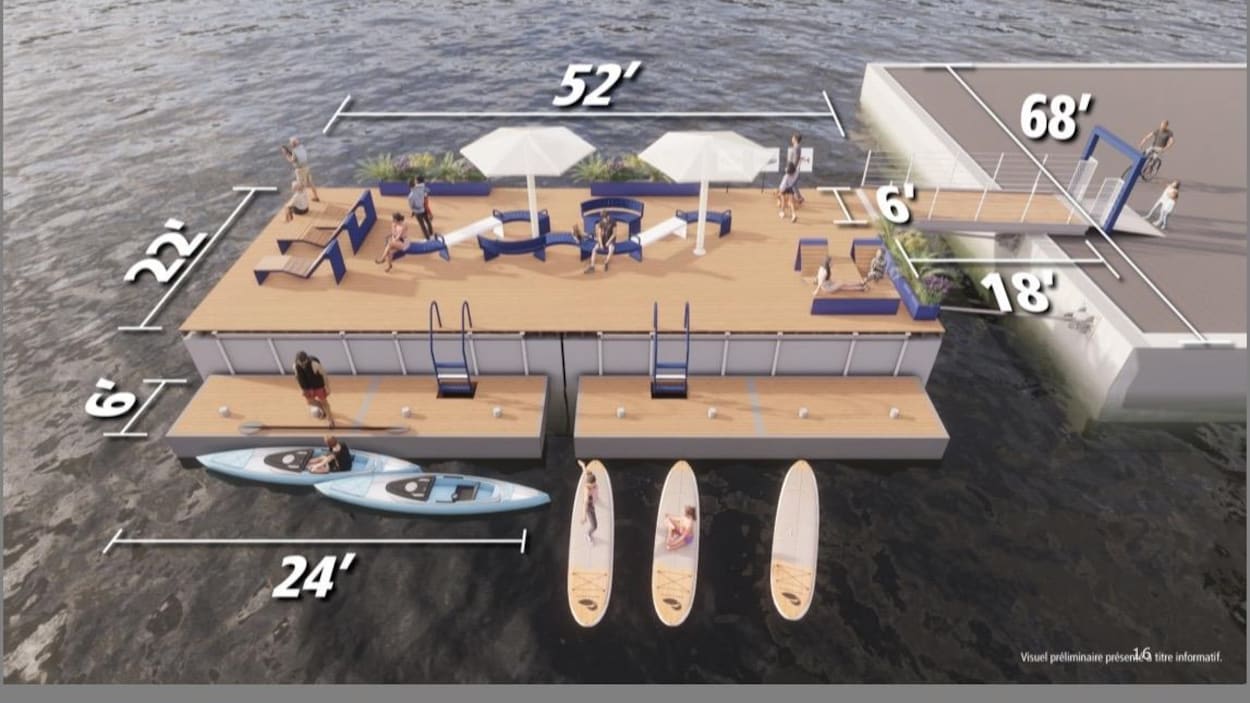 Parc flottant à Magog : des citoyens inquiets
