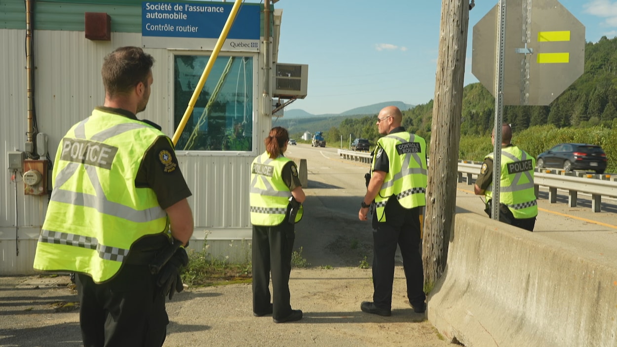 Les contrôleurs routiers de retour à Baie-Saint-Paul un an après un accident mortel