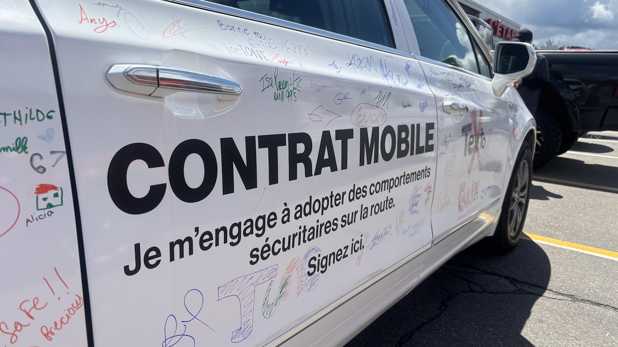 Un corbillard pour sensibiliser les usagers de la route