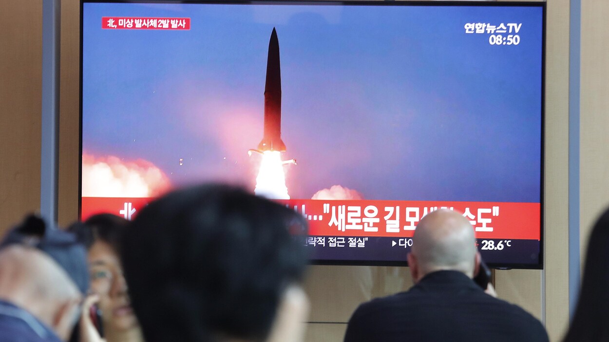 Lancement d'un missile nord-coréen.