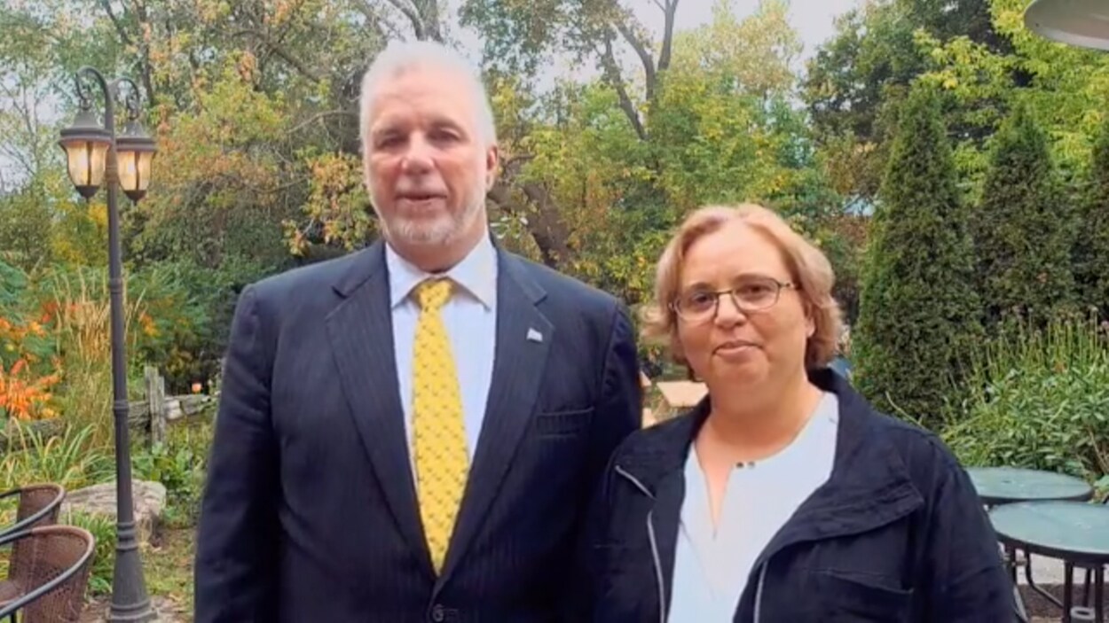 Philippe Couillard et Ihssane El Ghernati