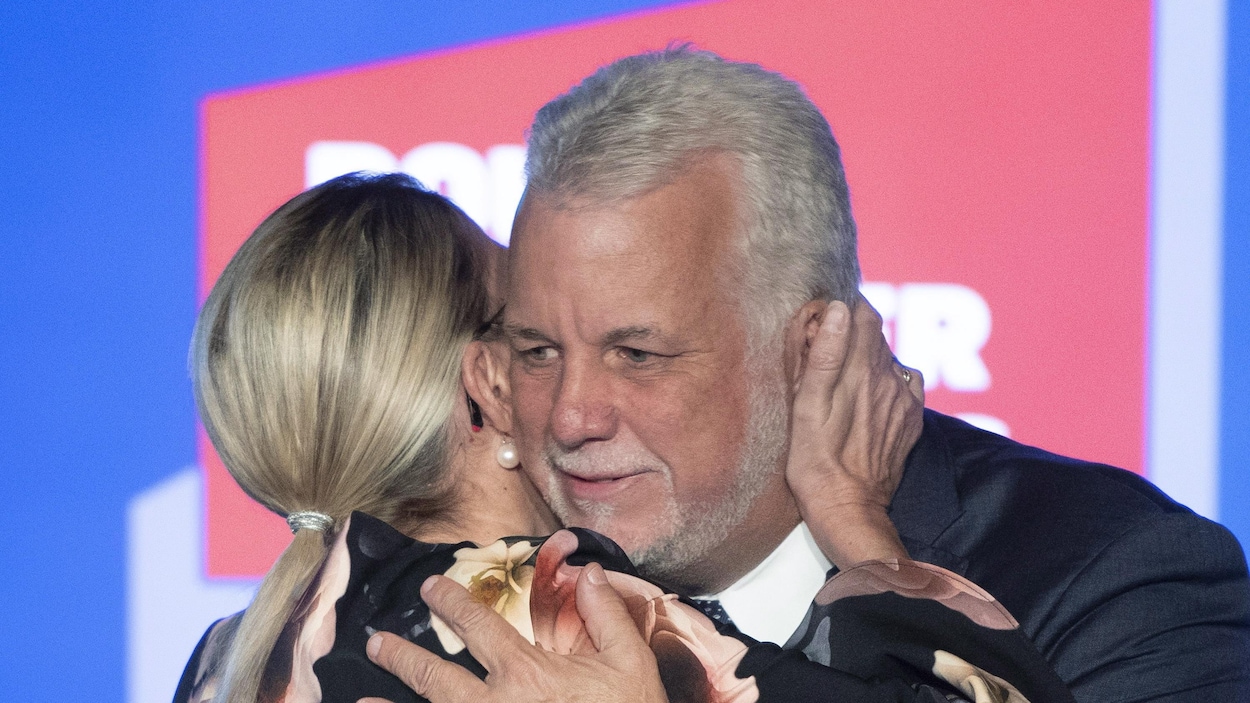 Philippe Couillard et sa conjointe Suzanne Pilote