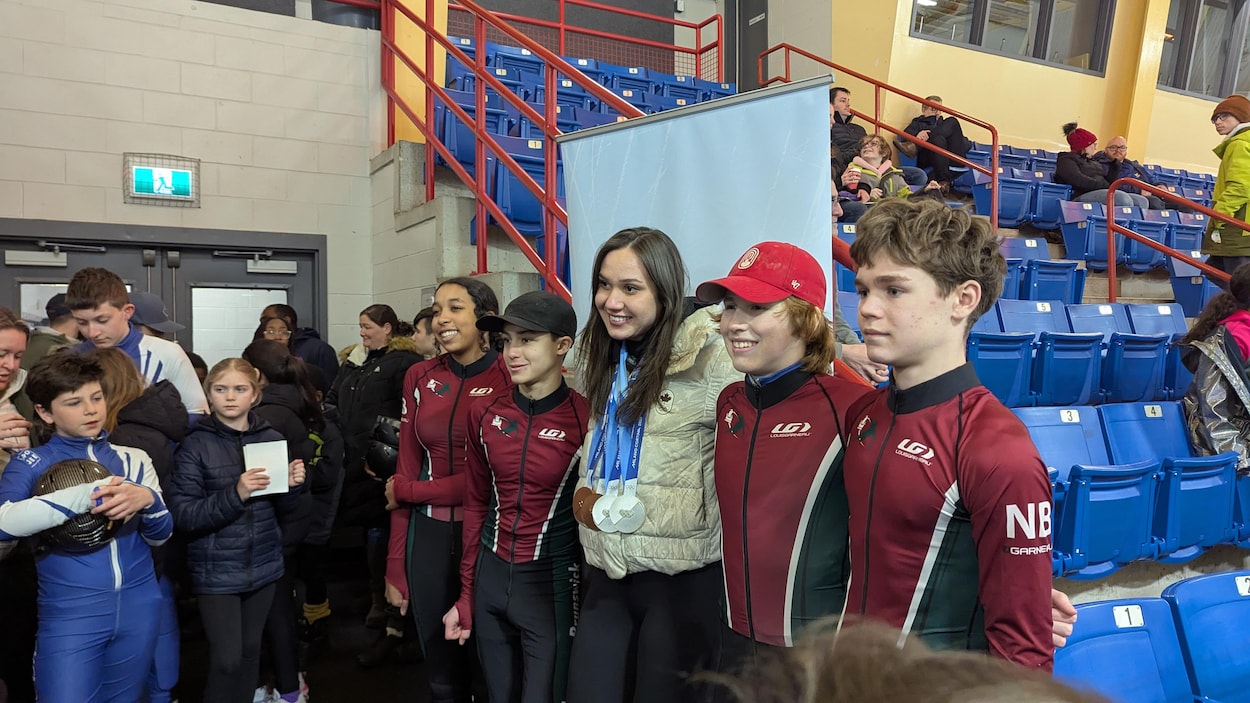 Un accueil triomphal pour le « retour à la maison » de Courtney Sarault