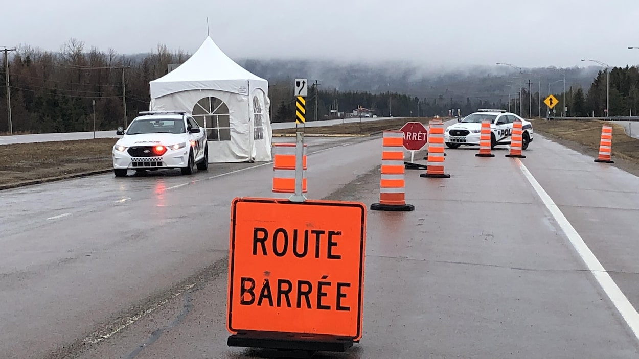 Un barrage routier