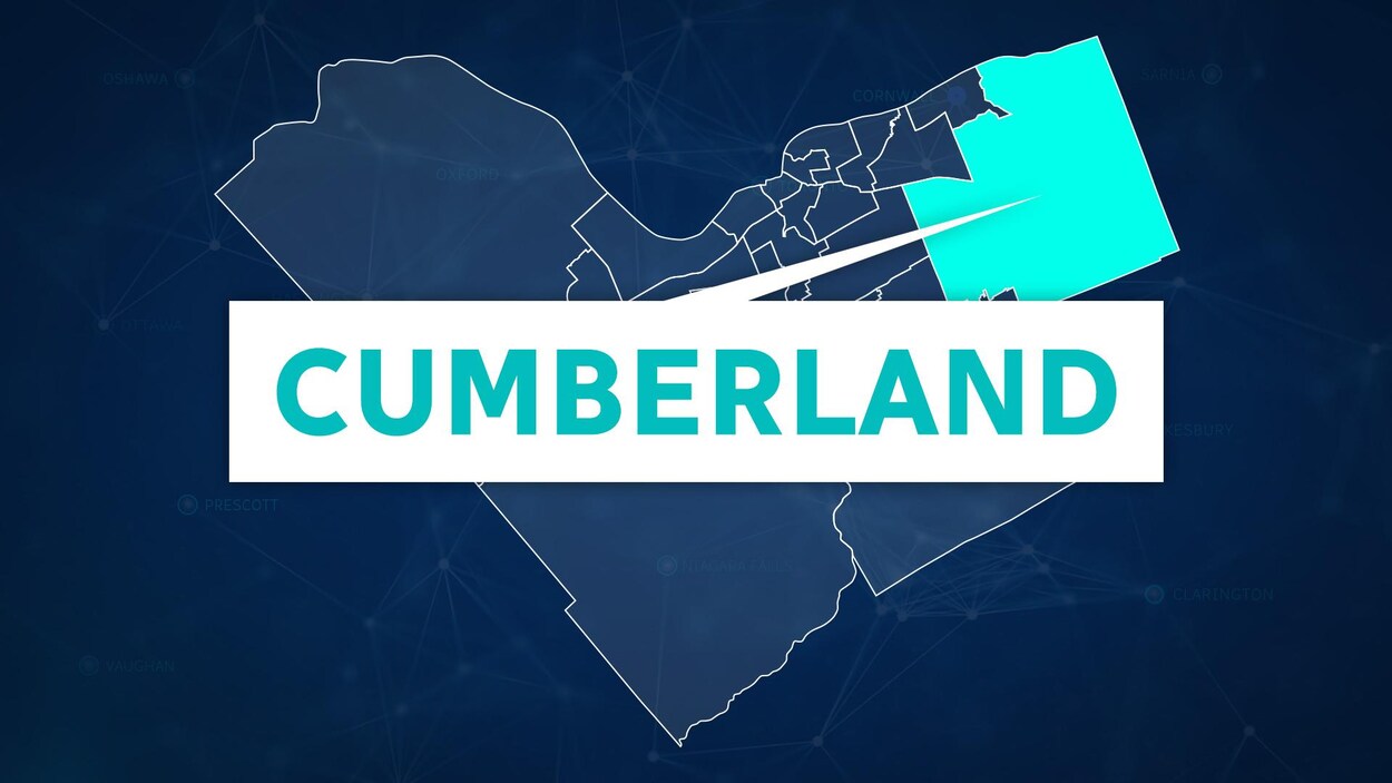 Une carte montrant où se trouve le quartier Cumberland comparativement aux autres districts municipaux d'Ottawa.