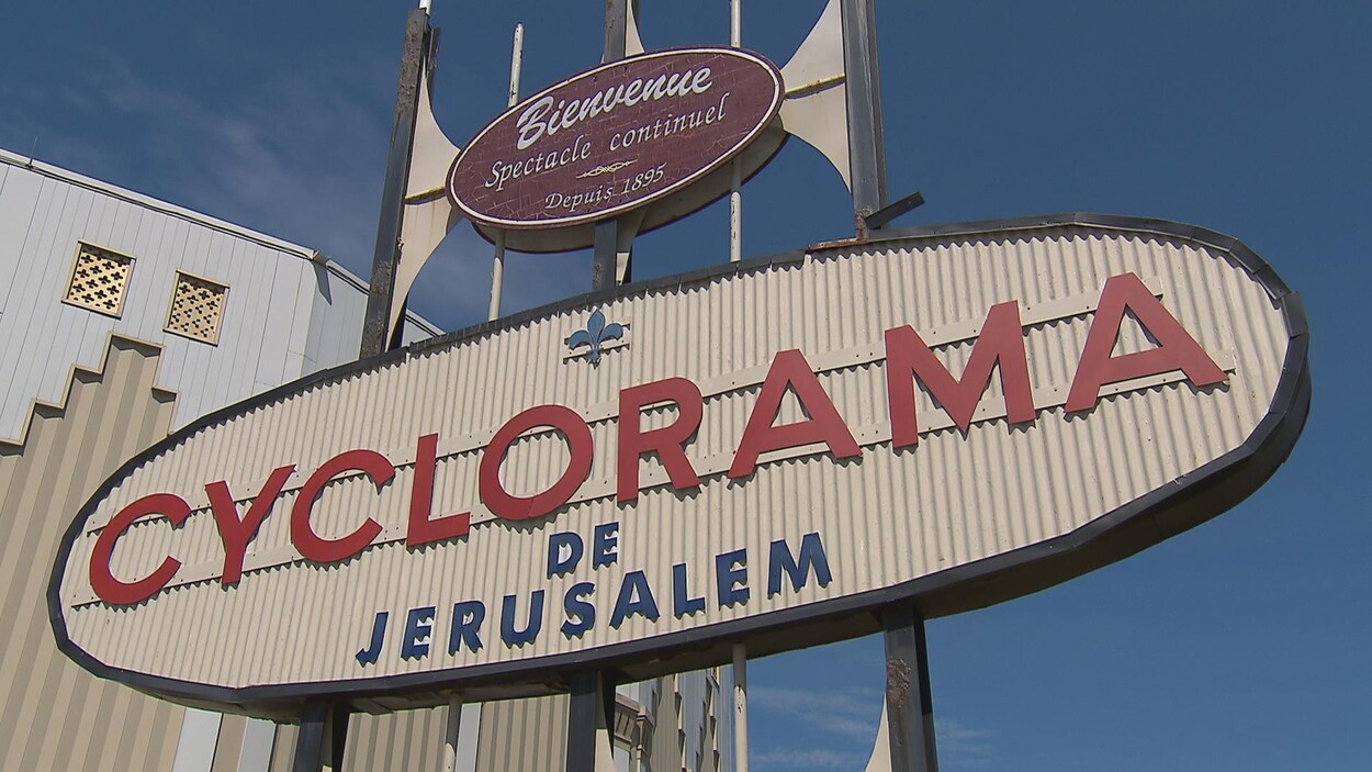 Affiche du Cyclorama de Jérusalem à Sainte-Anne-de-Beaupré